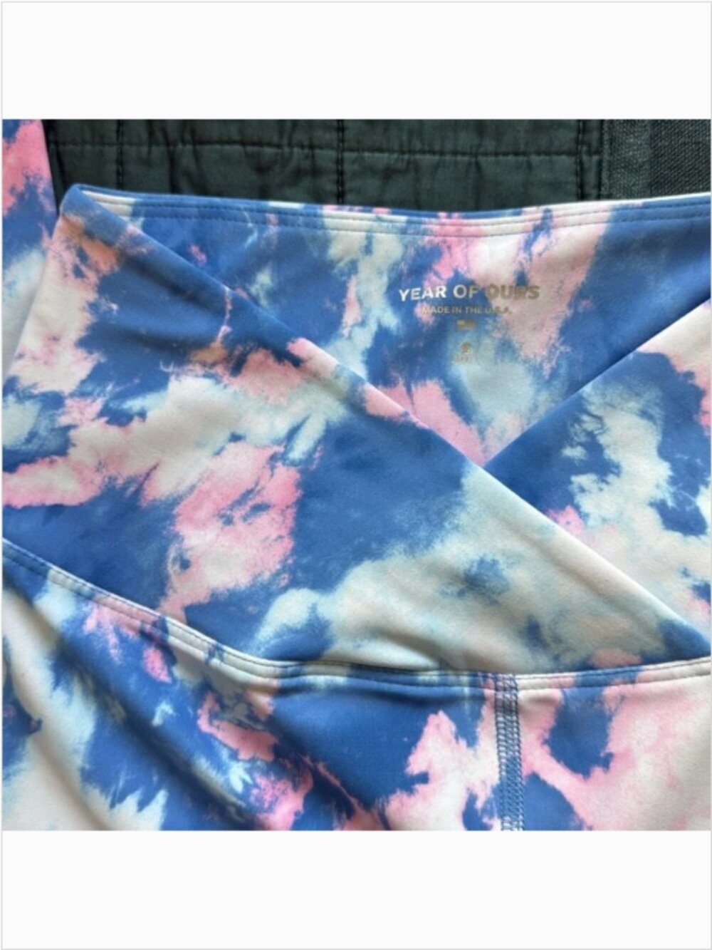 Like New Year of Ours Cross Waist Band Tie Dye Leggings Size Small - Picture 5 of 7